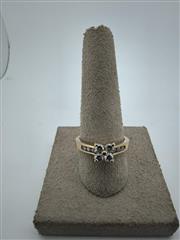 Lady's Diamond Engagement Ring 10 Diamonds .70 Carat T.W. 14K Yellow Gold 4.64g